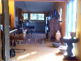 from living room to kitchen
